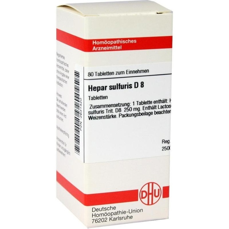 HEPAR SULFURIS D 8 Tabletten 80 St