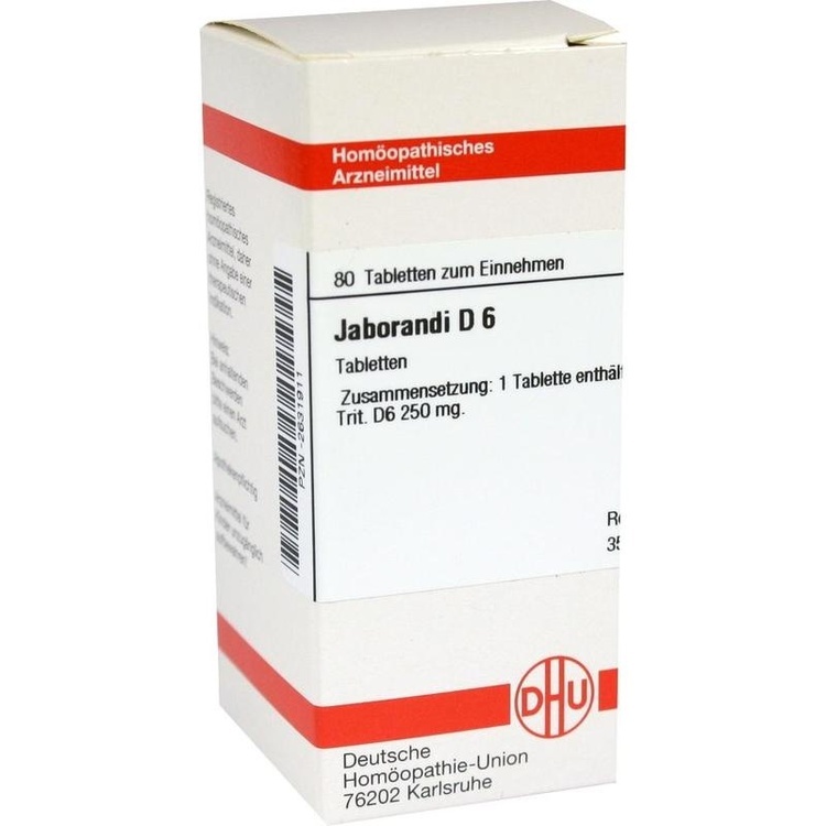 JABORANDI D 6 Tabletten 80 St