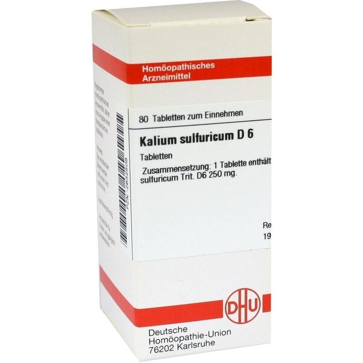 KALIUM SULFURICUM D 6 Tabletten 80 St