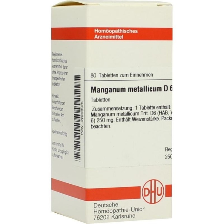 MANGANUM METALLICUM D 6 Tabletten 80 St