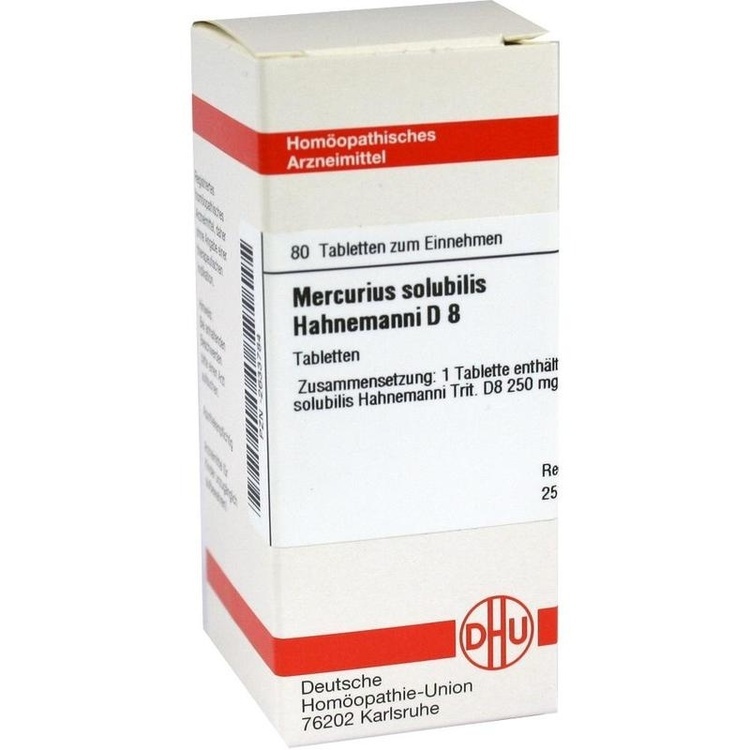 MERCURIUS SOLUBILIS Hahnemanni D 8 Tabletten 80 St