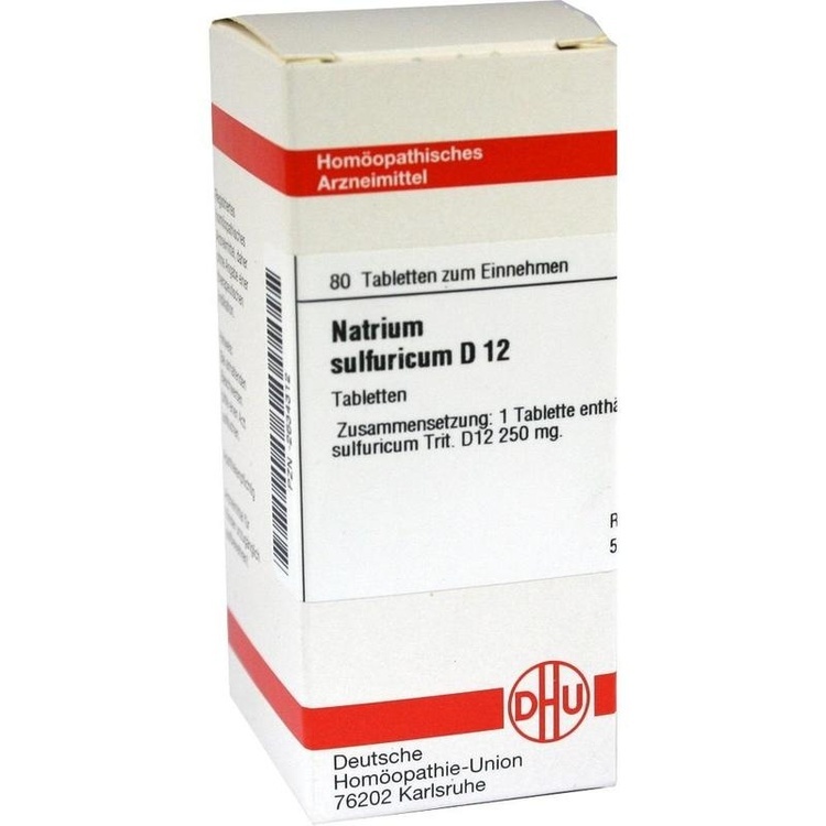 NATRIUM SULFURICUM D 12 Tabletten 80 St