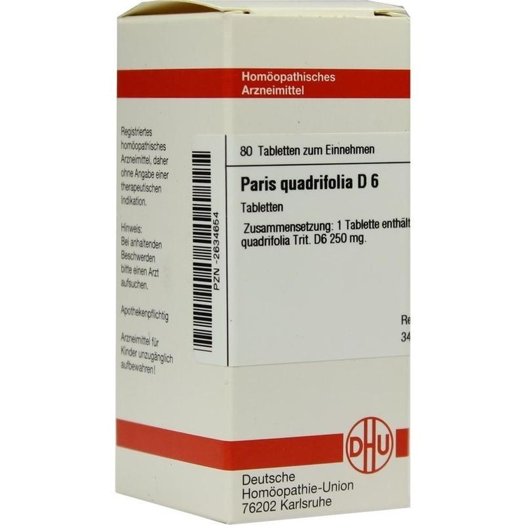 PARIS QUADRIFOLIA D 6 Tabletten 80 St