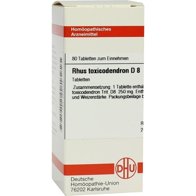 RHUS TOXICODENDRON D 8 Tabletten 80 St