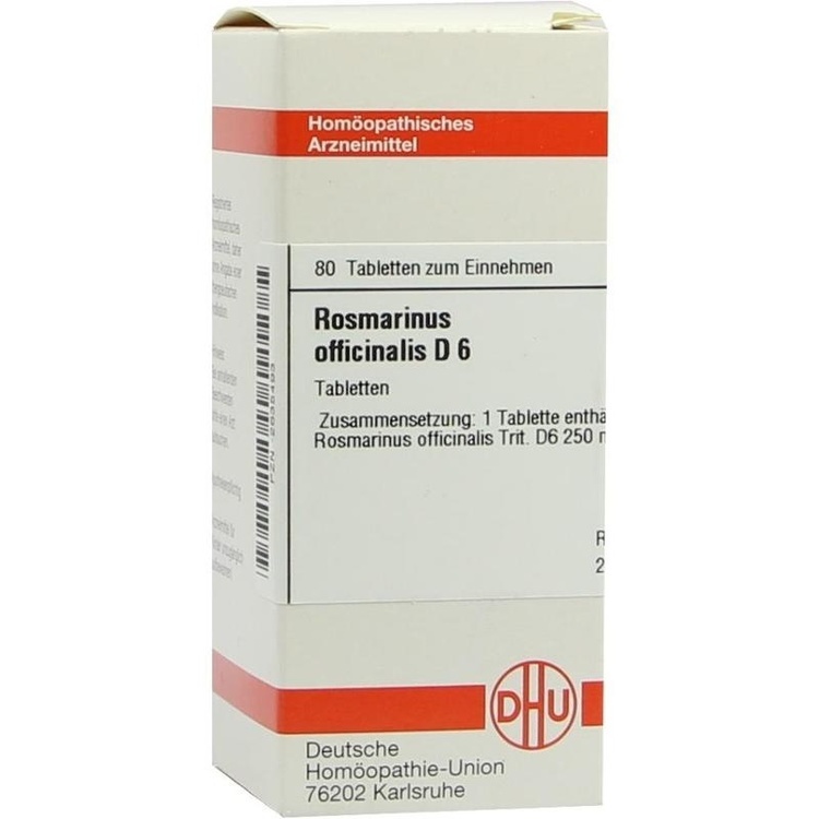 ROSMARINUS OFFICINALIS D 6 Tabletten 80 St