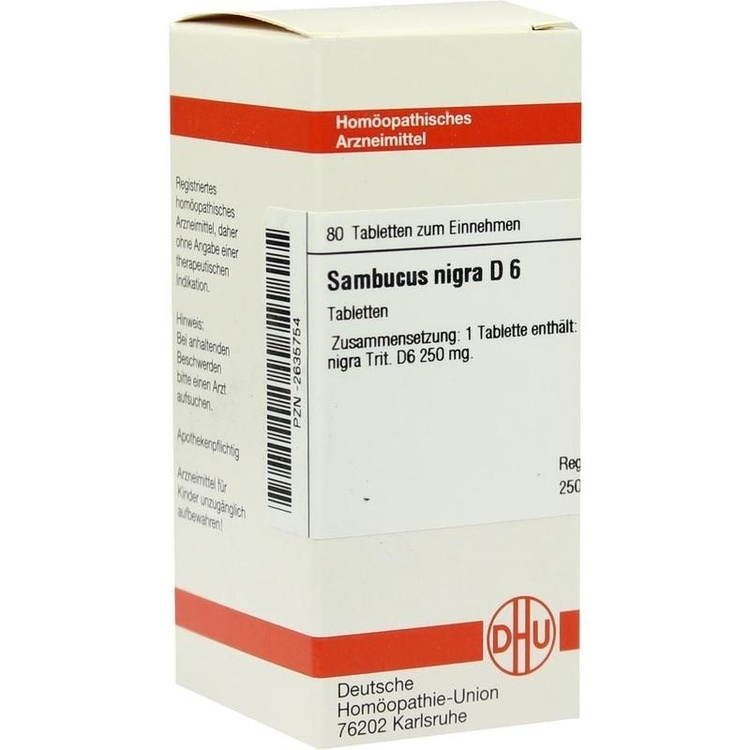 SAMBUCUS NIGRA D 6 Tabletten 80 St