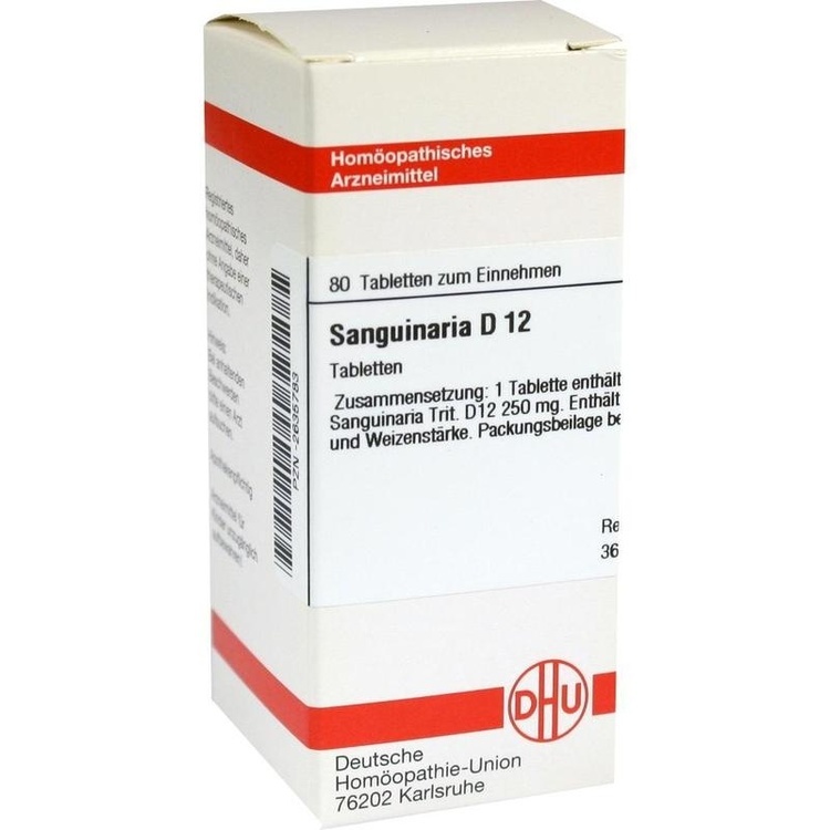 SANGUINARIA D 12 Tabletten 80 St