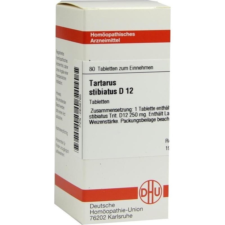 TARTARUS STIBIATUS D 12 Tabletten 80 St