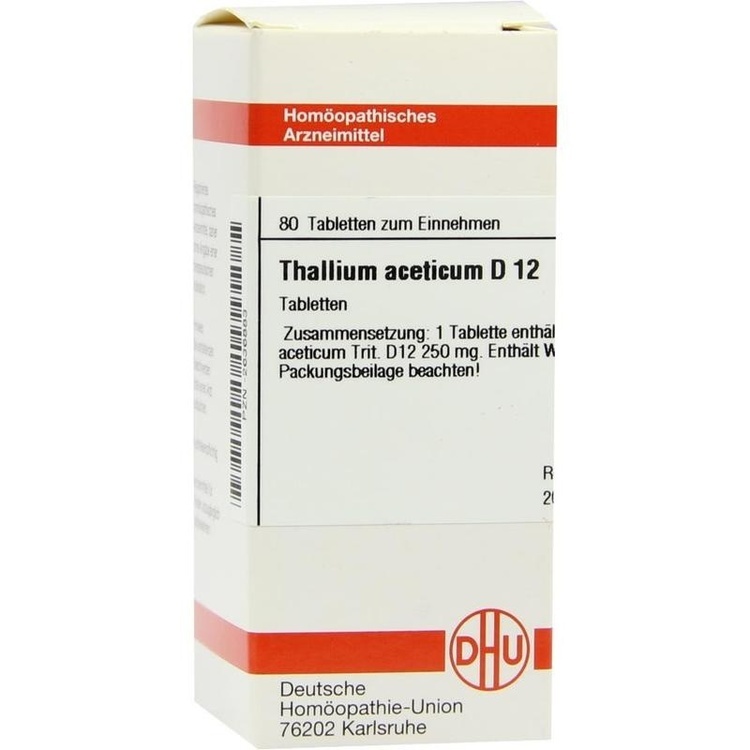 THALLIUM ACETICUM D 12 Tabletten 80 St