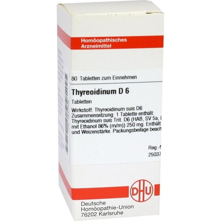 THYREOIDINUM D 6 Tabletten 80 St