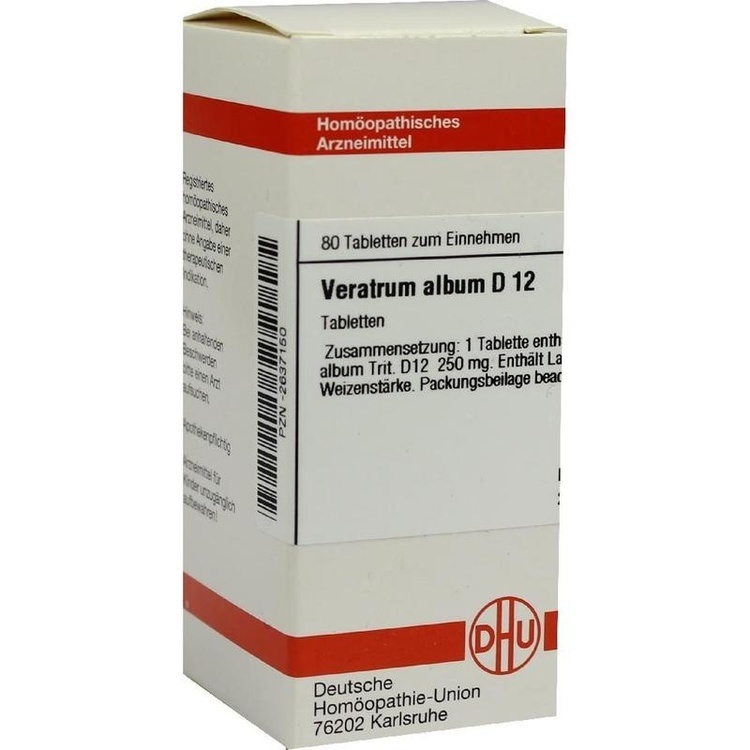 VERATRUM ALBUM D 12 Tabletten 80 St