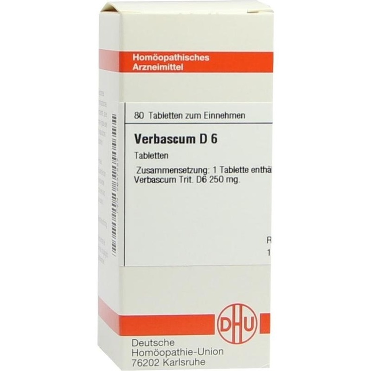 VERBASCUM D 6 Tabletten 80 St