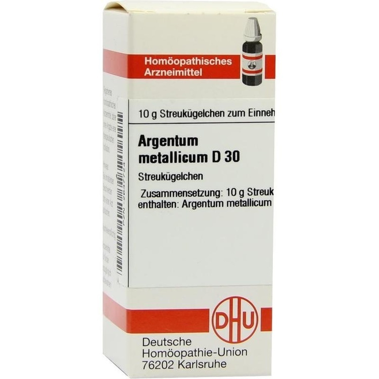 ARGENTUM METALLICUM D 30 Globuli 10 g