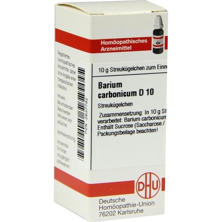 BARIUM CARBONICUM D 10 Globuli 10 g