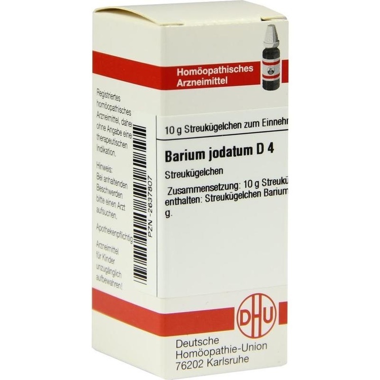 BARIUM JODATUM D 4 Globuli 10 g