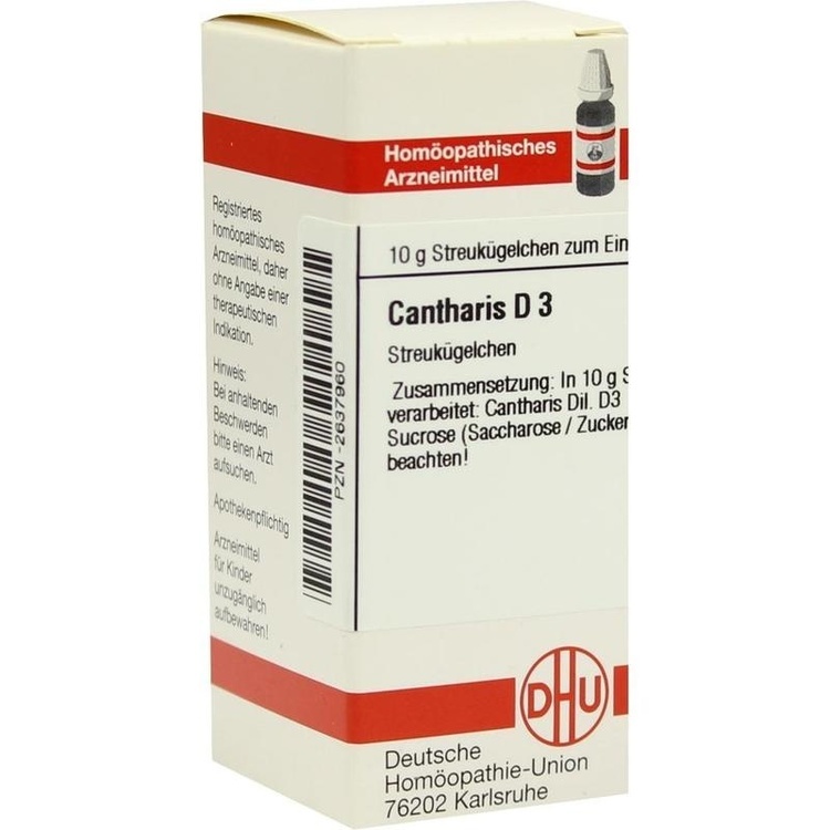 CANTHARIS D 3 Globuli 10 g