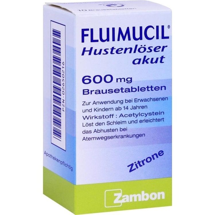 FLUIMUCIL Hustenlöser akut 600 Brausetabletten 10 St