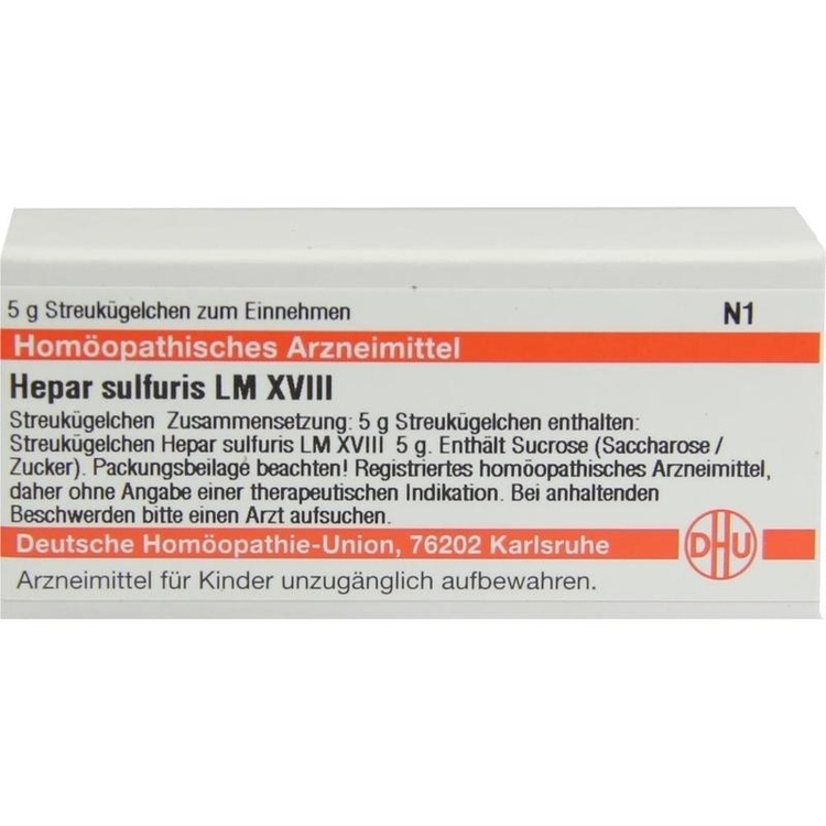 HEPAR SULFURIS LM XVIII Globuli 5 g