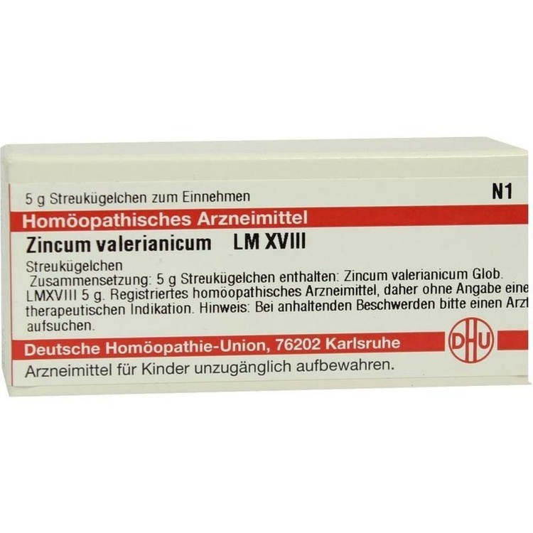 ZINCUM VALERIANICUM LM XVIII Globuli 5 g