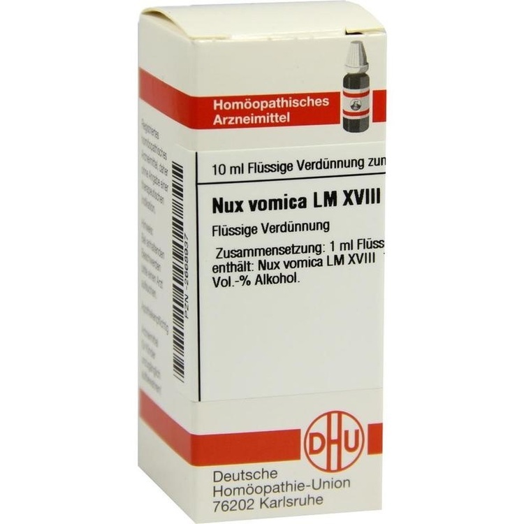 NUX VOMICA LM XVIII Dilution 10 ml