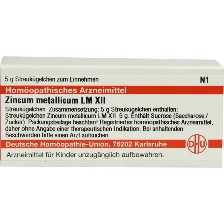 ZINCUM METALLICUM LM XII Globuli 5 g