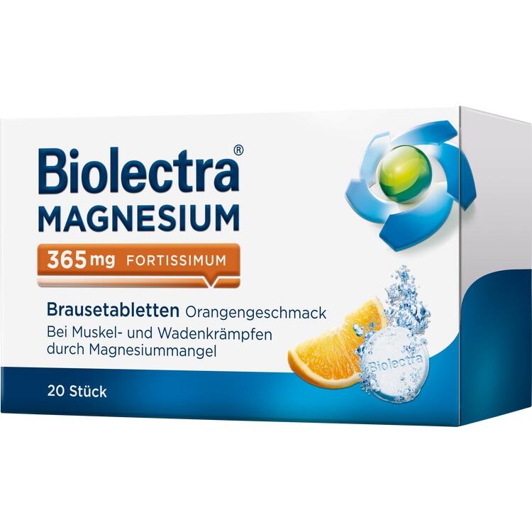 BIOLECTRA Magnesium 365 fortissimum Orange Br.Tab 20 St