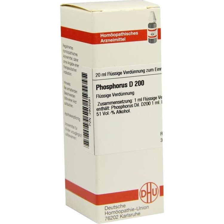 PHOSPHORUS D 200 Dilution 20 ml