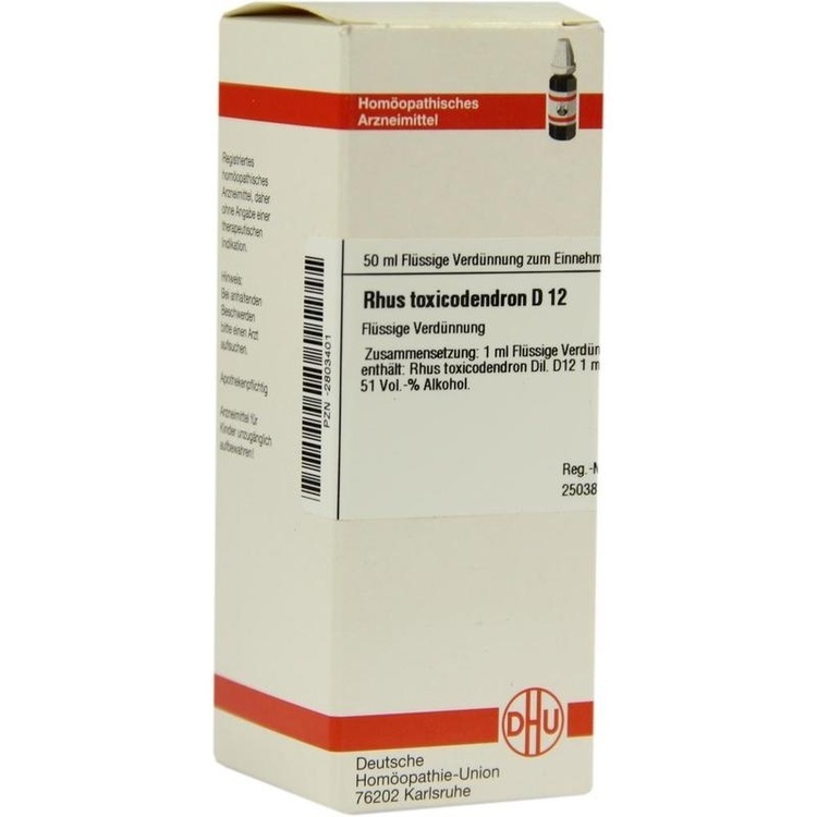 RHUS TOXICODENDRON D 12 Dilution 50 ml