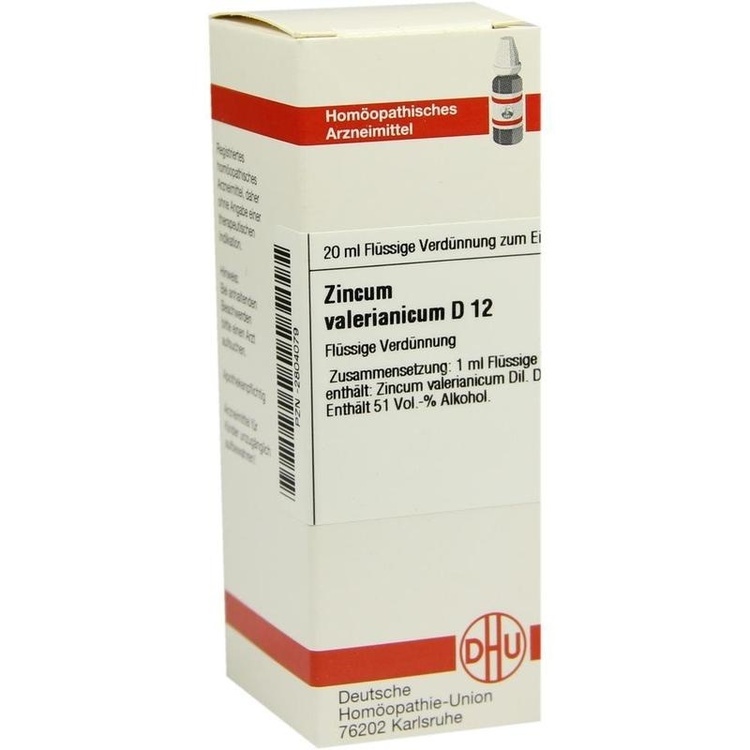 ZINCUM VALERIANICUM D 12 Dilution 20 ml