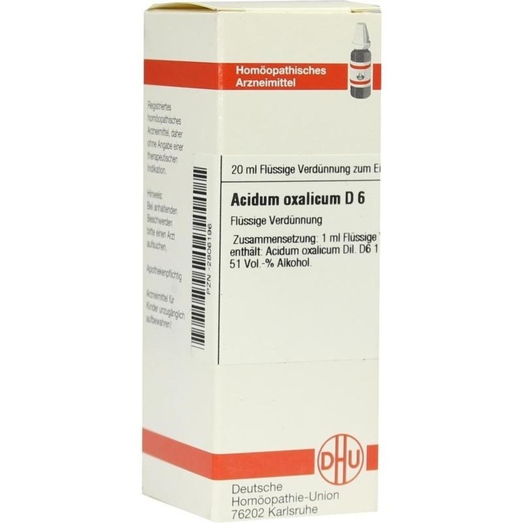 ACIDUM OXALICUM D 6 Dilution 20 ml