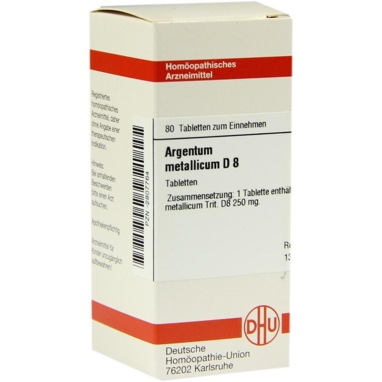 ARGENTUM METALLICUM D 8 Tabletten 80 St