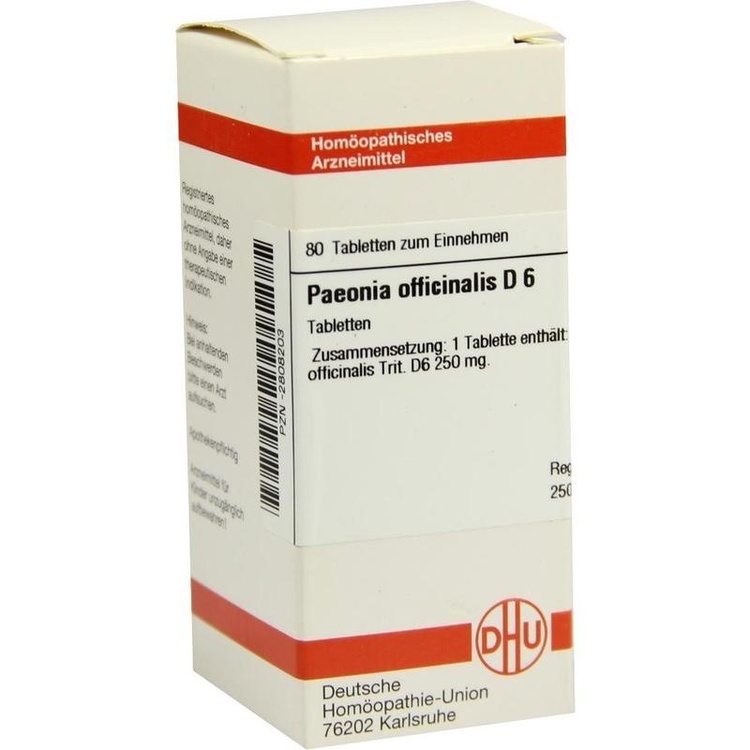 PAEONIA OFFICINALIS D 6 Tabletten 80 St