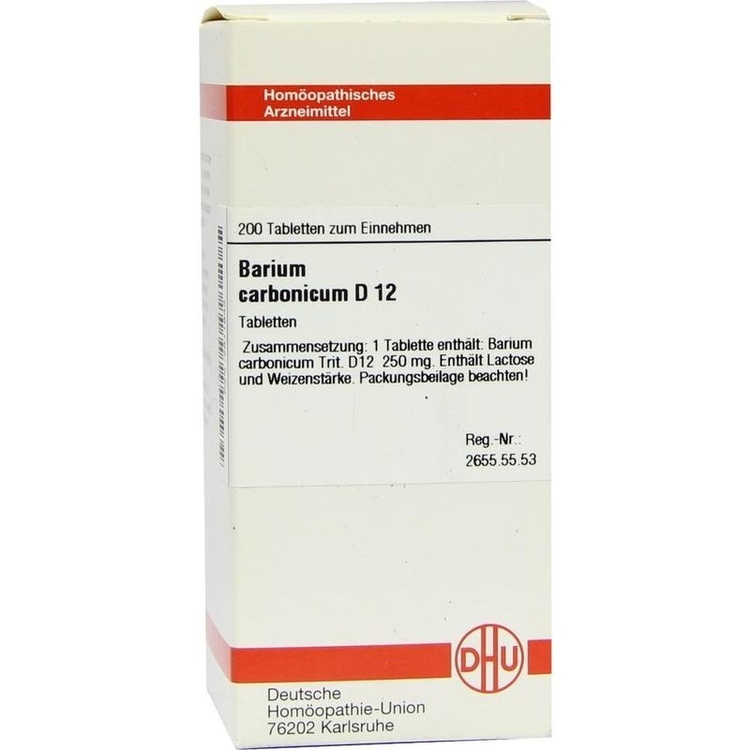 BARIUM CARBONICUM D 12 Tabletten 200 St