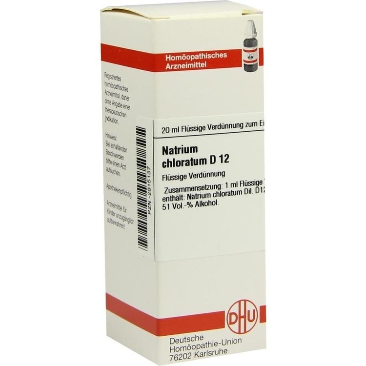 NATRIUM CHLORATUM D 12 Dilution 20 ml