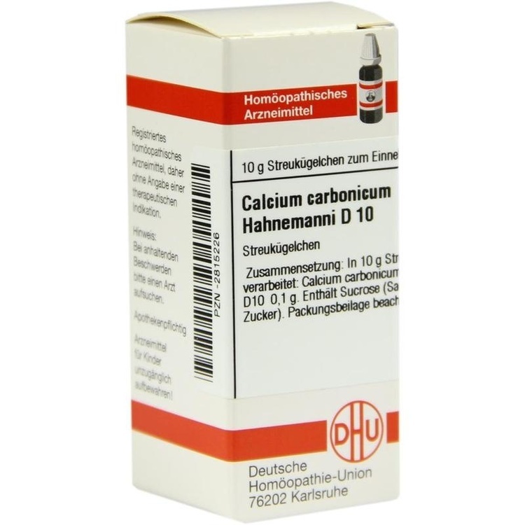 CALCIUM CARBONICUM Hahnemanni D 10 Globuli 10 g