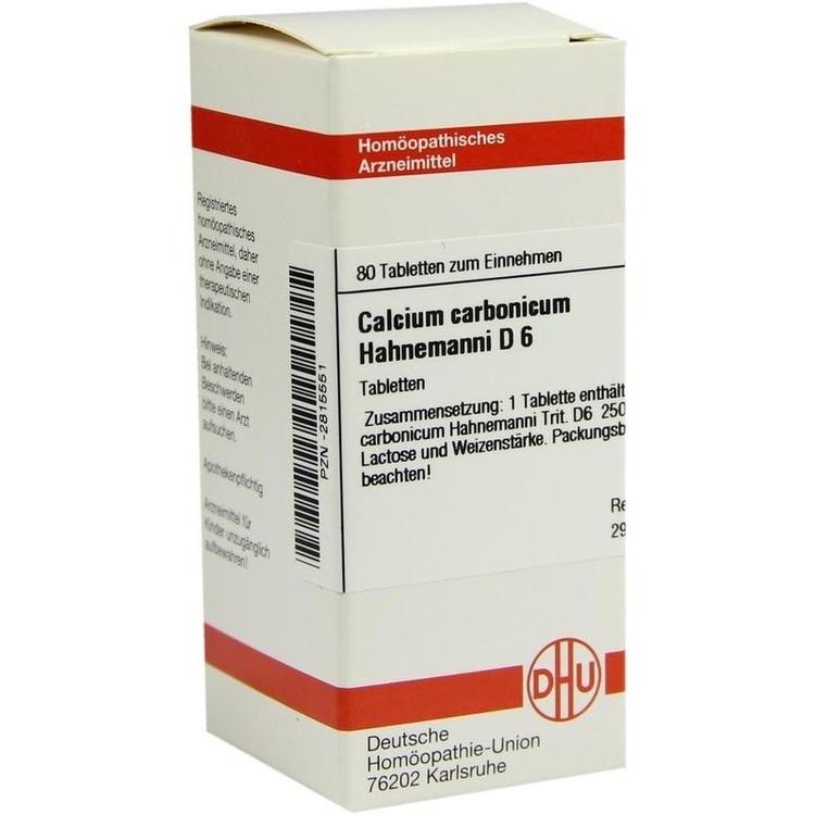 CALCIUM CARBONICUM Hahnemanni D 6 Tabletten 80 St