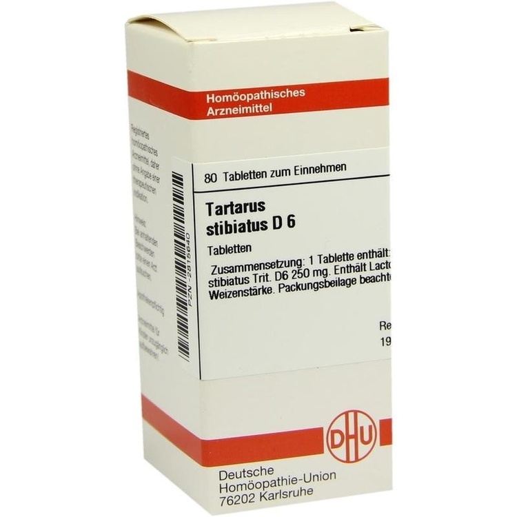 TARTARUS STIBIATUS D 6 Tabletten 80 St