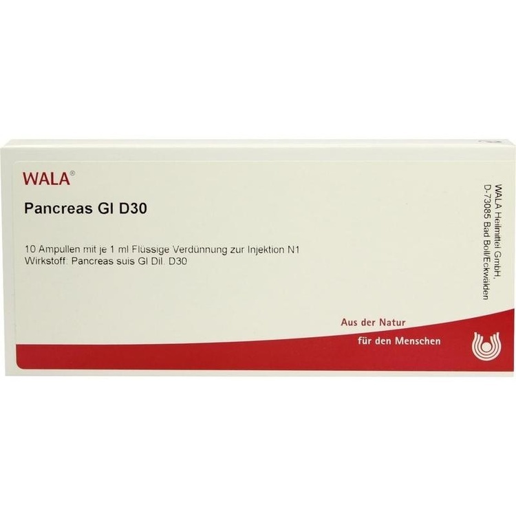 PANCREAS GL D 30 Ampullen 10X1 ml