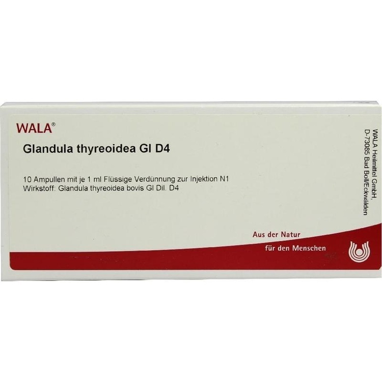 GLANDULA THYREOIDEA GL D 4 Ampullen 10X1 ml