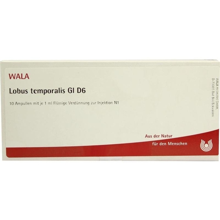 LOBUS temporalis GL D 6 Ampullen 10X1 ml