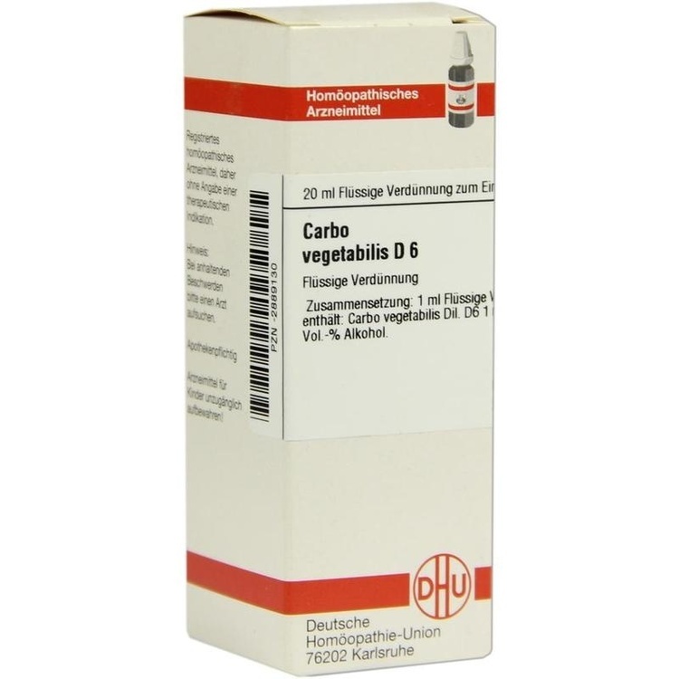 CARBO VEGETABILIS D 6 Dilution 20 ml