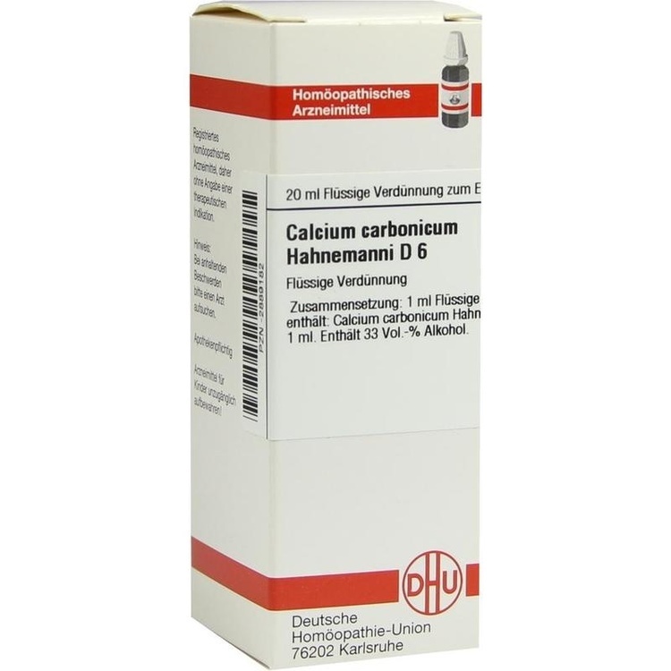 CALCIUM CARBONICUM Hahnemanni D 6 Dilution 20 ml