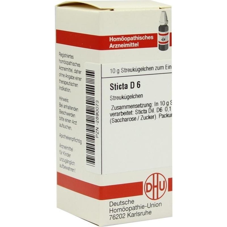 STICTA D 6 Globuli 10 g