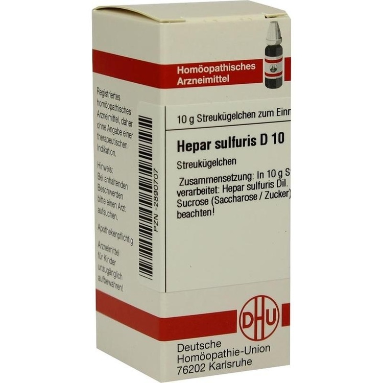 HEPAR SULFURIS D 10 Globuli 10 g