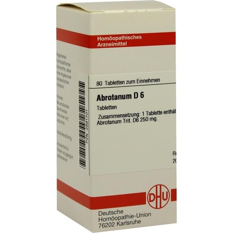 ABROTANUM D 6 Tabletten 80 St