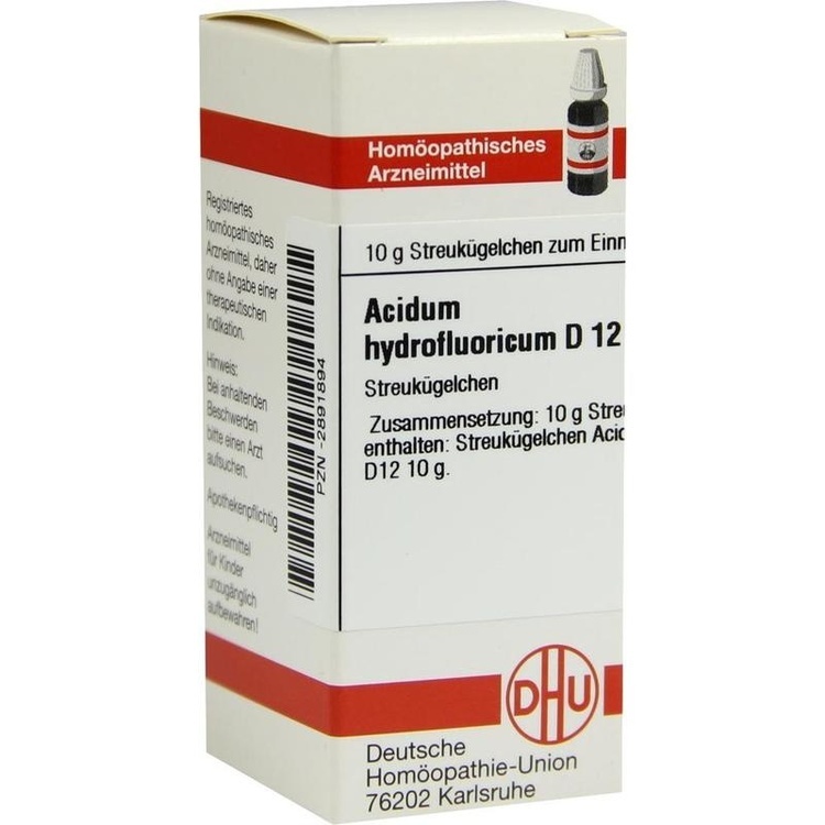 ACIDUM HYDROFLUORICUM D 12 Globuli 10 g