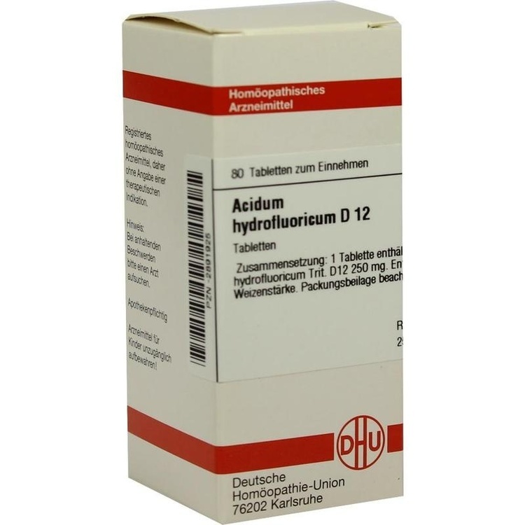 ACIDUM HYDROFLUORICUM D 12 Tabletten 80 St