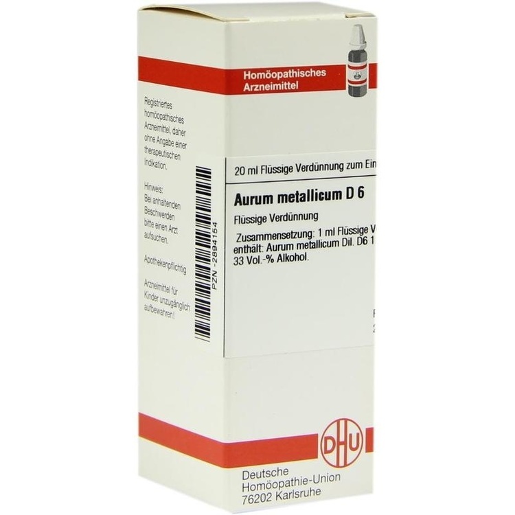 AURUM METALLICUM D 6 Dilution 20 ml