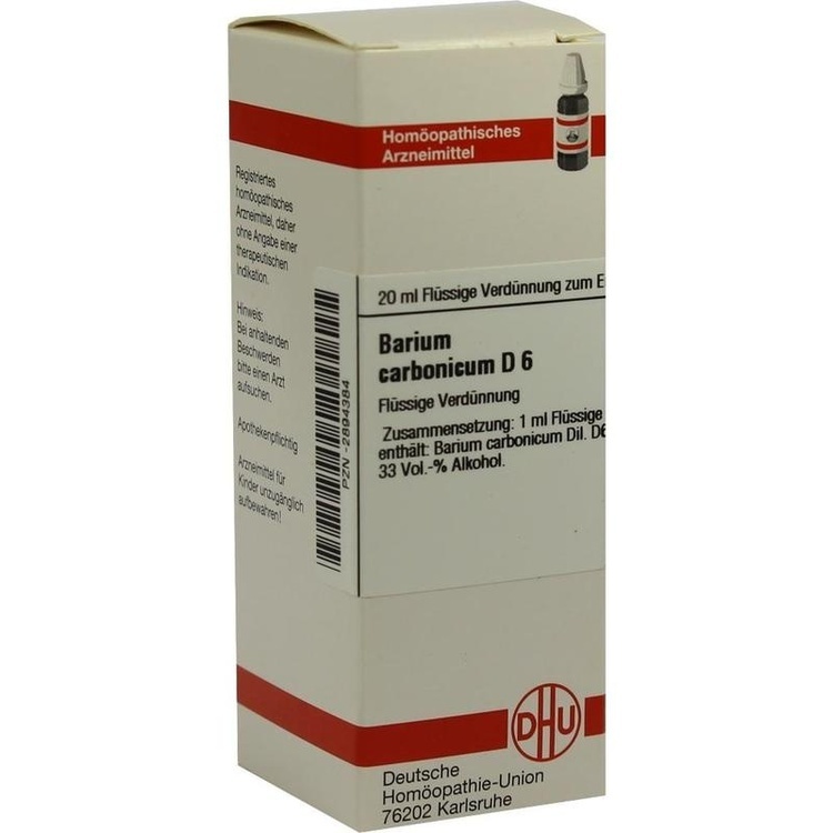 BARIUM CARBONICUM D 6 Dilution 20 ml