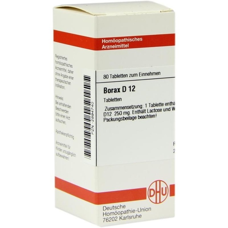 BORAX D 12 Tabletten 80 St